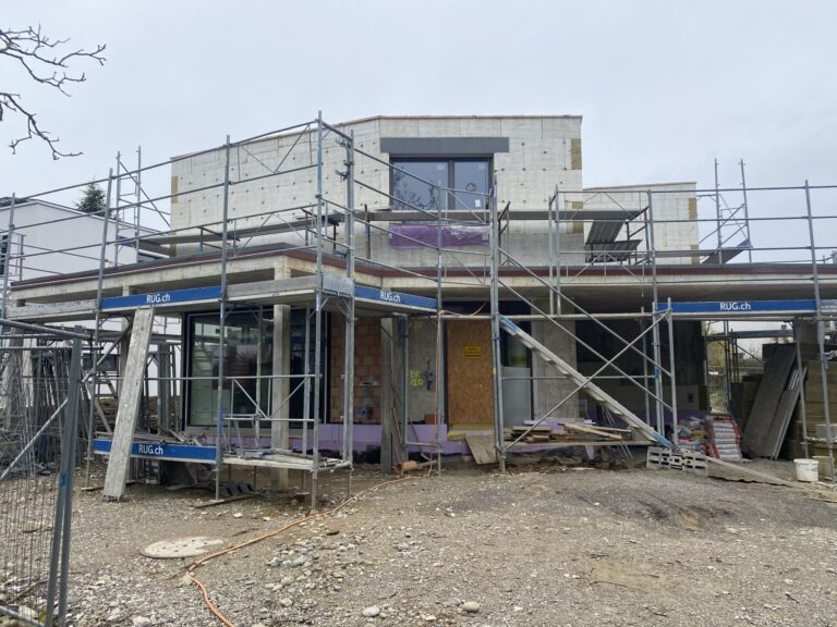 Isolation und Verputz